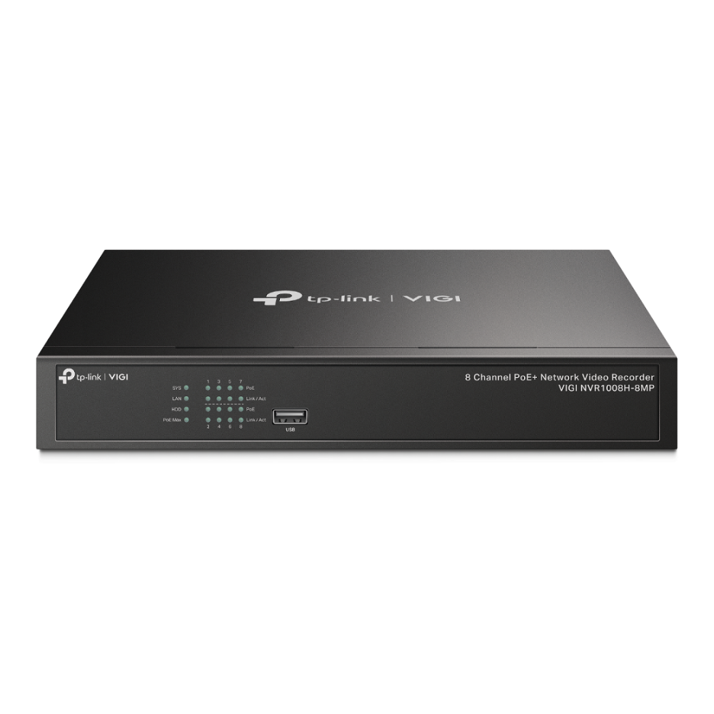 Tp-Link VIGI NVR1008H-8MP 8 Channel PoE+ Network Video Recorder
