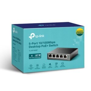 TP-Link TL-SF1005P 5-Port 10/100Mbps Desktop Switch with 4-Port PoE+